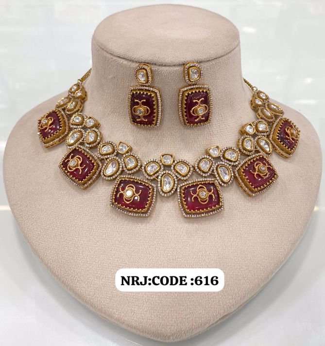 Brass High Gold Kundan Bridal Jewellery Hasadi Set Wholesale Shop In Surat
